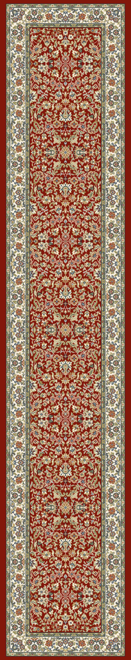 AN1014570781414 - Dynamic Rugs - ANCIENT GARDEN - Red Ivory 57078-1414 - 9.2' x 12.1'