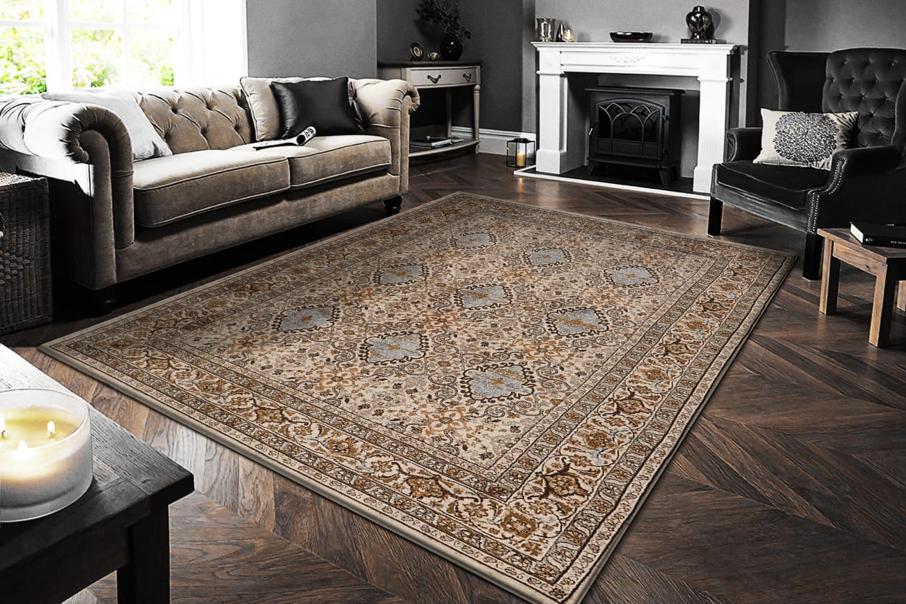 CULLEN - Beige Blue 5703-805 - Dynamic Rugs - CULLEN - Beige Blue 5703