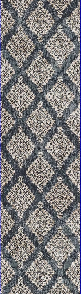 ME212985015119 - Dynamic Rugs - MELODY - Blue 985015-119 - 2.2' x 10.1'