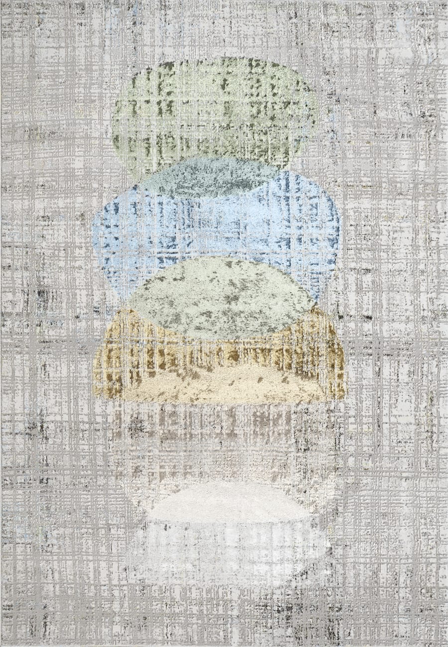 ZT9126656999 - Dynamic Rugs - MERIT - Grey Multi 6656-999 - 7.1' x 10.1'