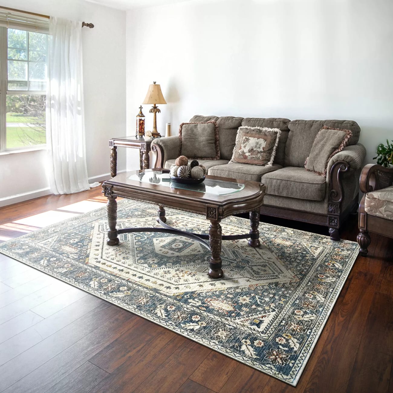 JUPITER - Navy Multi 3105-599 - Dynamic Rugs - JUPITER - Navy Multi 3105