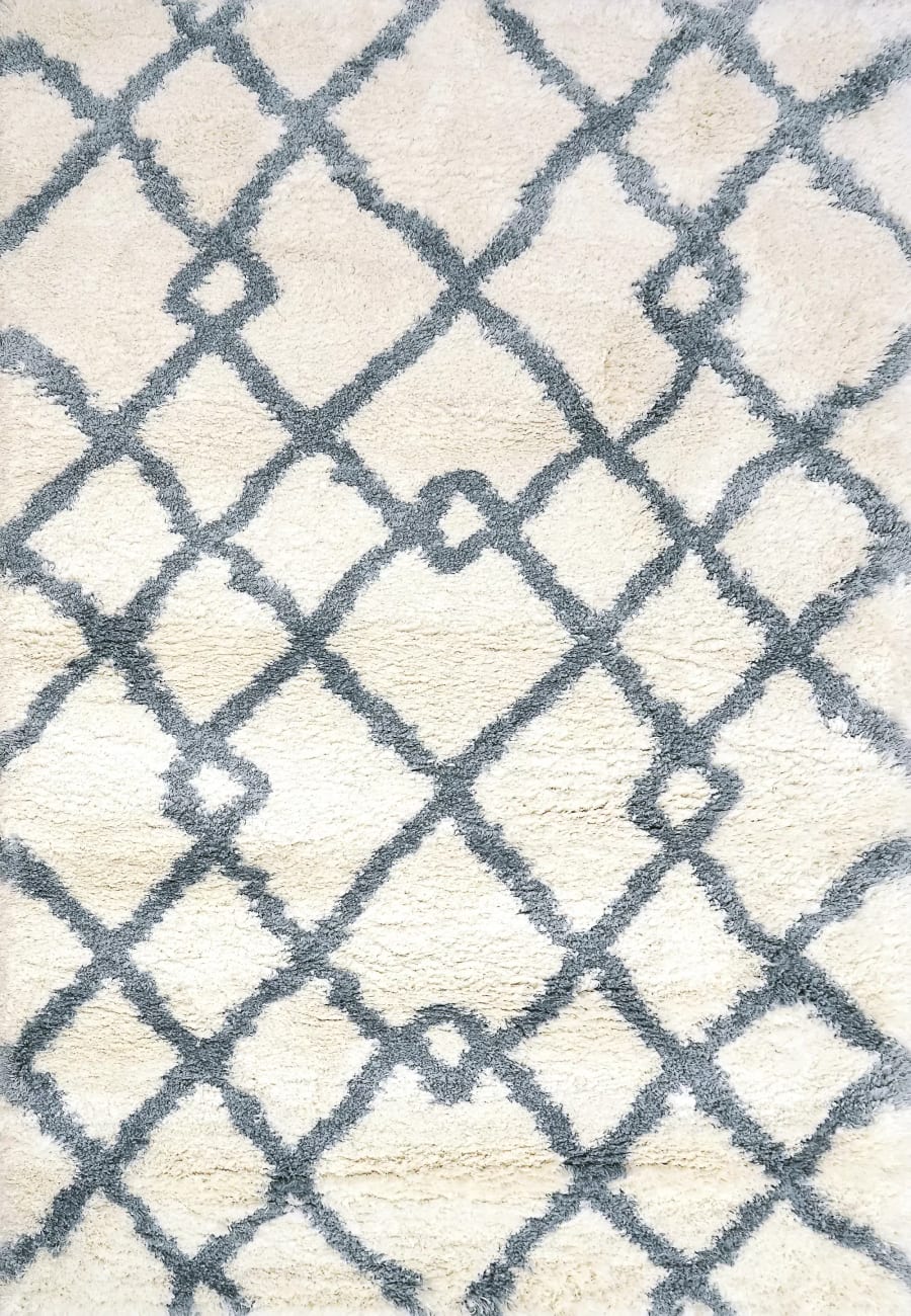 NT696361159 - Dynamic Rugs - NITRO LUX - Ivory Blue 6361-159 - 5.3' x 7.7'