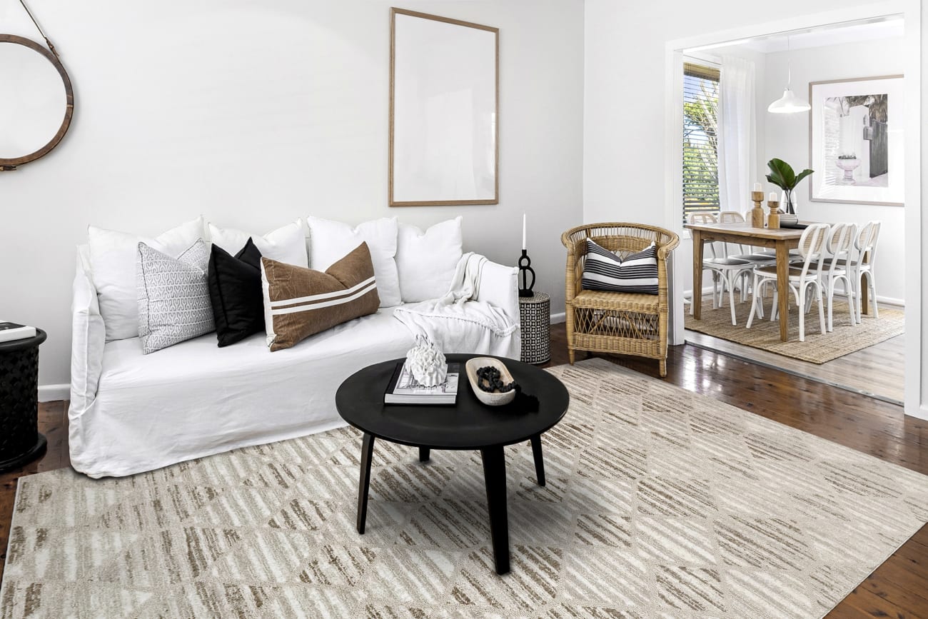MM6961798095 - Dynamic Rugs - MOMENTUM - Ivory Grey Taupe 61798-095 - 5.3' x 7.7'