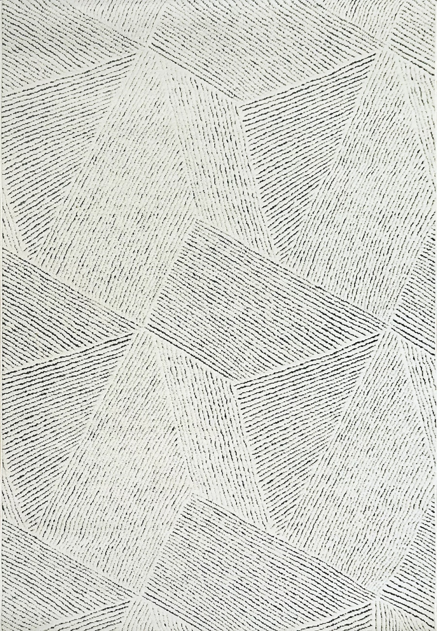 LT698144150 - Dynamic Rugs - LOTUS - Ivory Blue 8144-150 - 5' x 7'