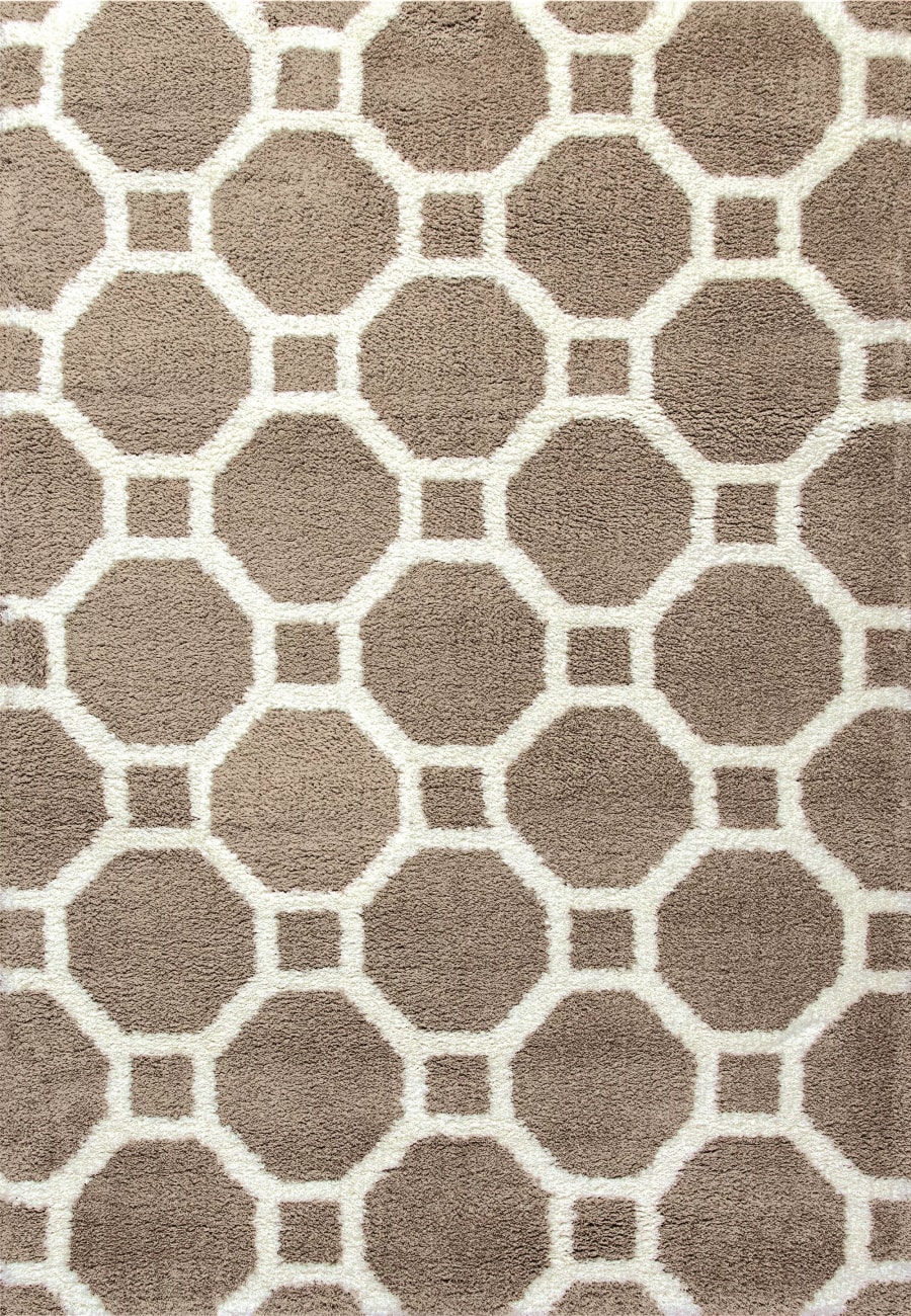 SI9125903115 - Dynamic Rugs - SILKY SHAG - Beige 5903-115 - 7.1' x 10.1'