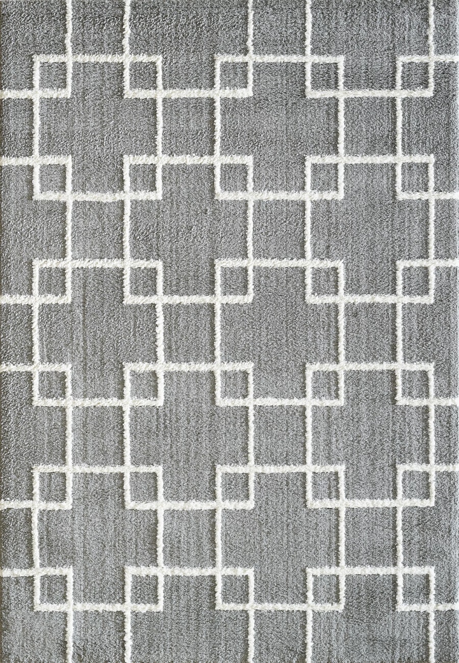 SI10145901901 - Dynamic Rugs - SILKY SHAG - Silver 5901-901 - 9' x 12.1'