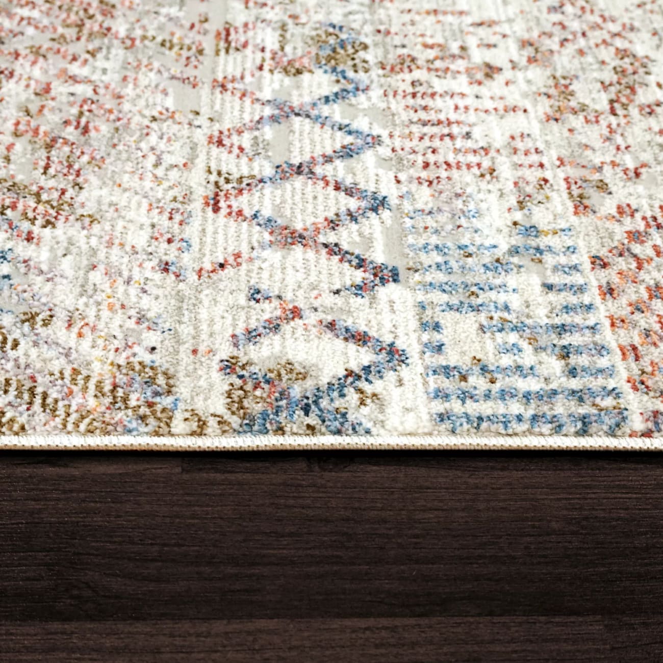 MZ698450130 - Dynamic Rugs - MOOD - Ivory Red 8450-130 - 5.3' x 7.7'