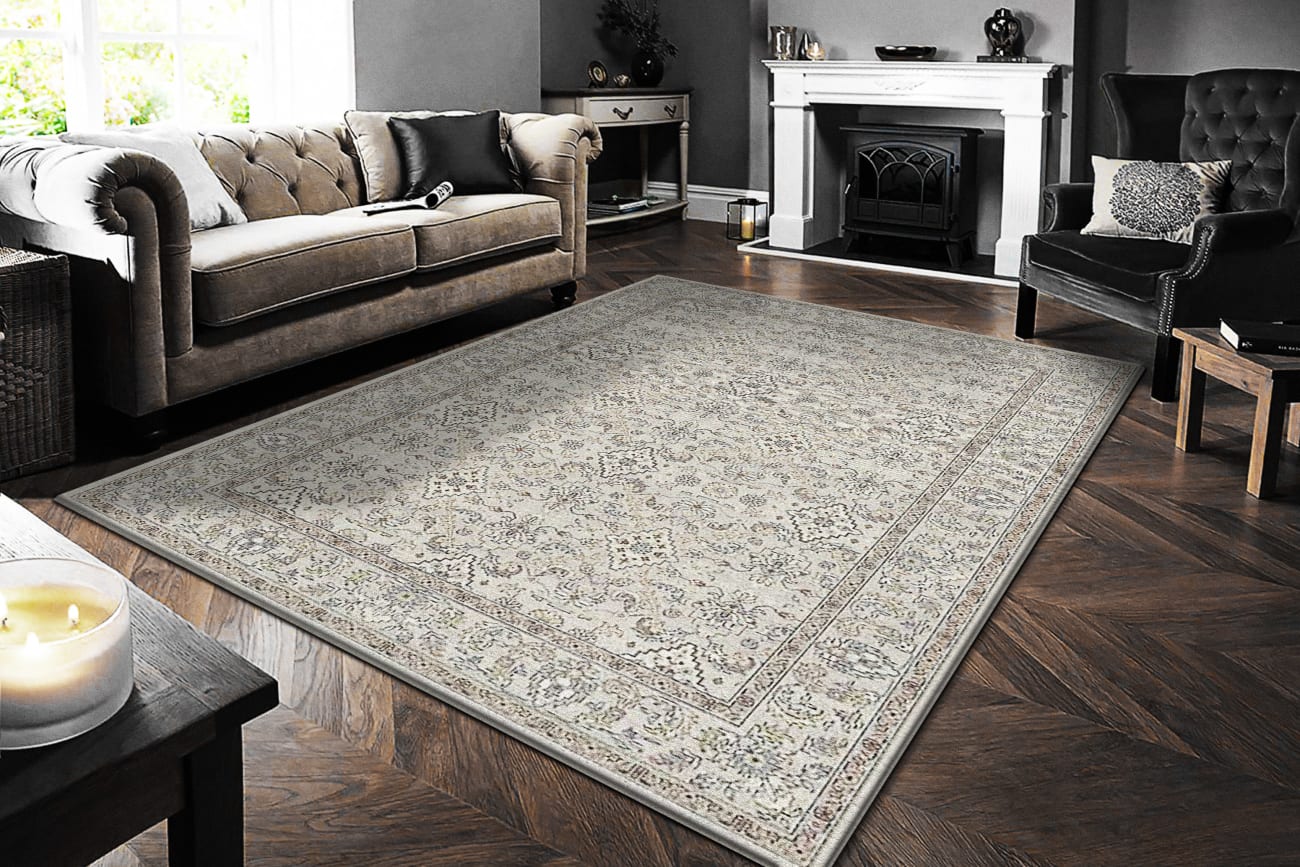 ANCIENT GARDEN - Cream Beige 57276-9295 - Dynamic Rugs - ANCIENT GARDEN - Cream Beige 57276-9295