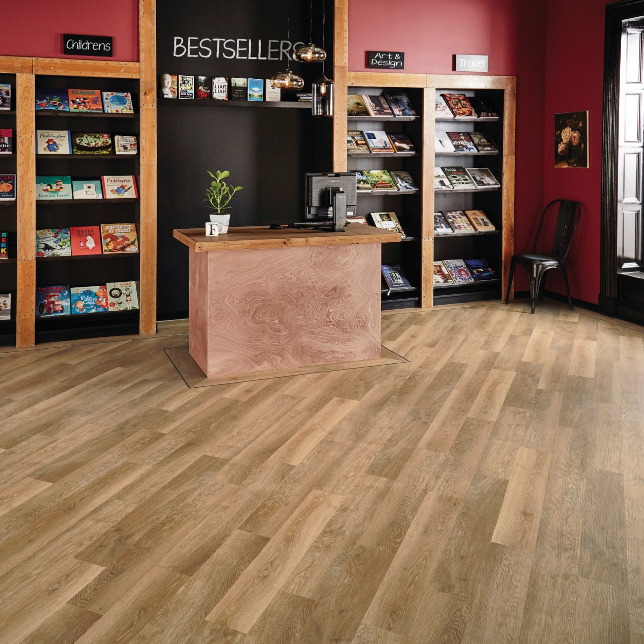 KP94 - Karndean - Knight Tile Gluedown - Pale Limed Oak
