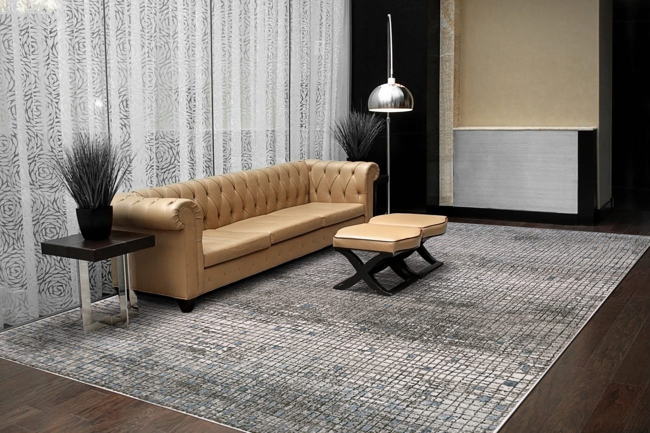 HARLOW - Ivory Grey Blue 4808-195 - Dynamic Rugs - HARLOW - Ivory Grey Blue 4808-195