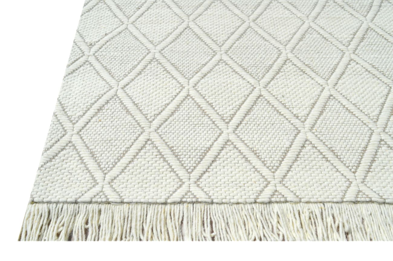 LF582122190 - Dynamic Rugs - LOLA - Ivory Brown 2122-190 - 5' x 8'