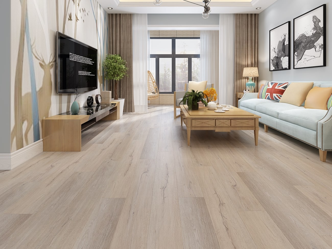 LI-W01 - Lions Floor - Versa SPC - White Wash