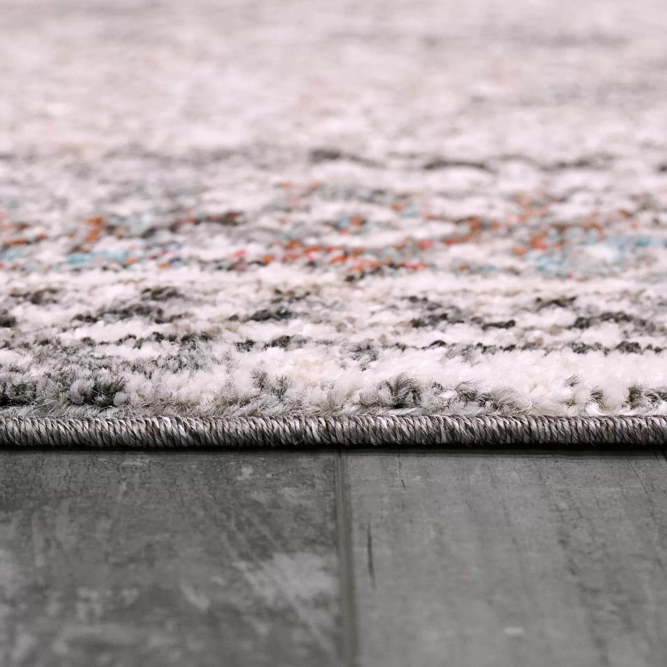 OSR56194199 - Dynamic Rugs - SOMA - Ivory Grey Multi 6194-199 - 5.3' Round