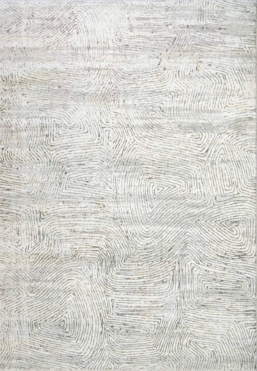 GD9121351897 - Dynamic Rugs - GOLD - Cream Silver Gold 1351-897 - 7.1' x 10.1'