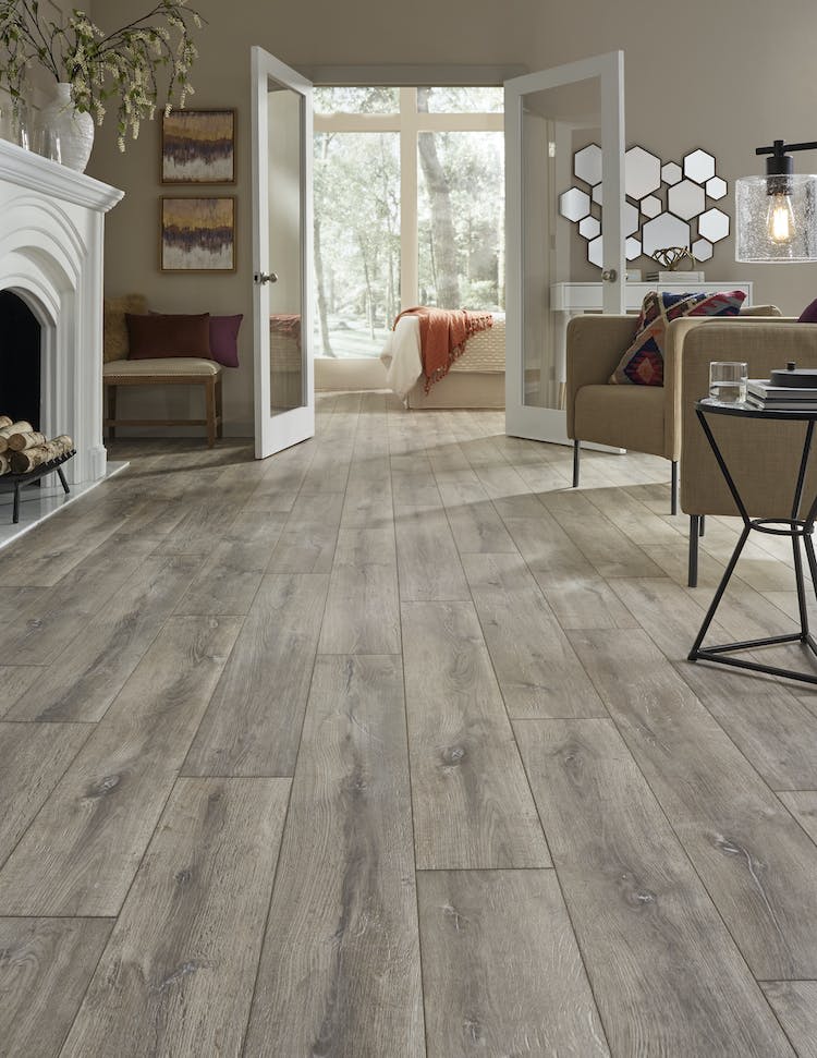 RST8-28300 Blacksmith Oak Steam - Mannington - Restoration Collection Wide Plank - Blacksmith Oak Steam