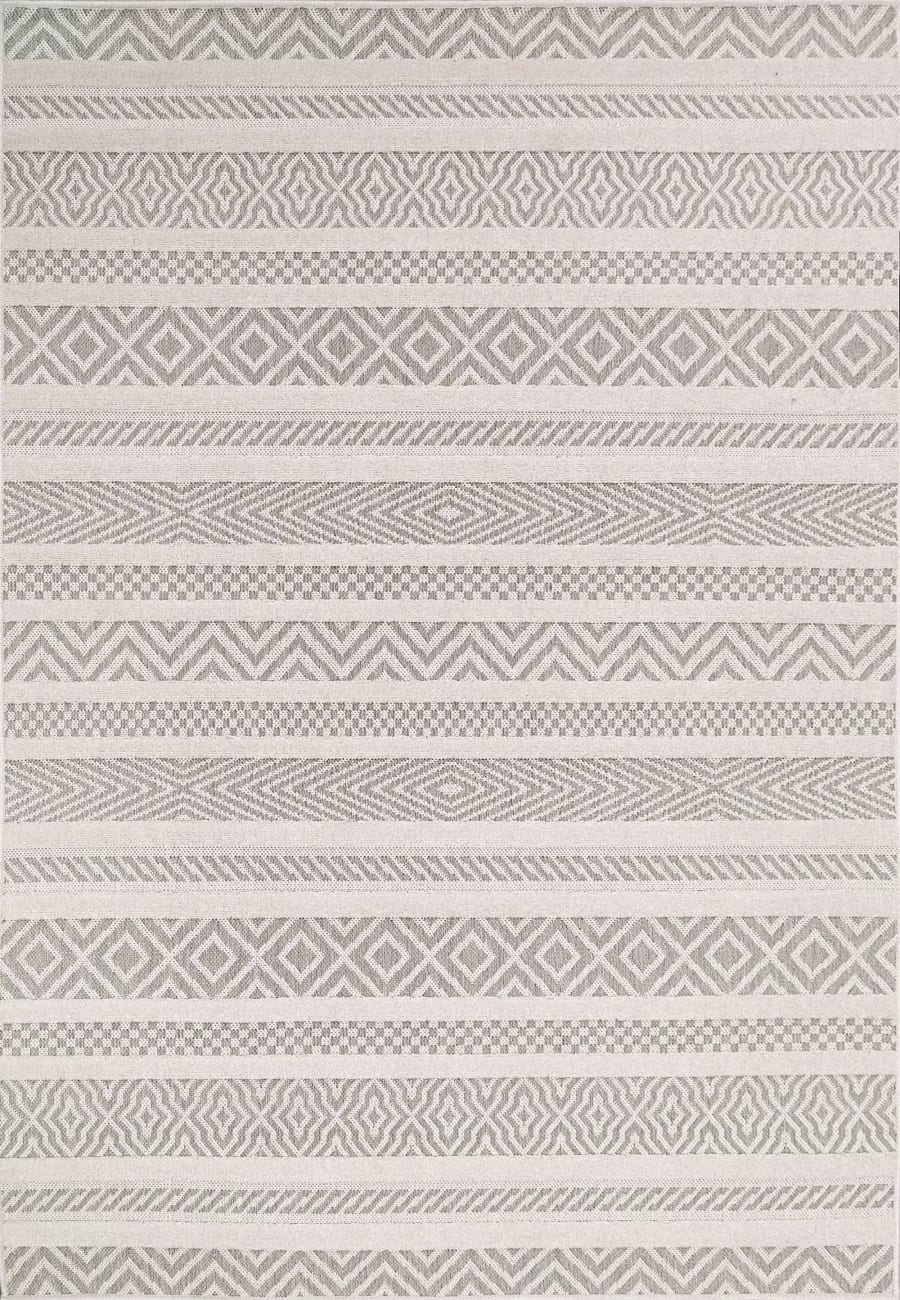 TS696410891 - Dynamic Rugs - TESSIE - Beige Grey Ivory 6410-891 - 5.3' x 7'