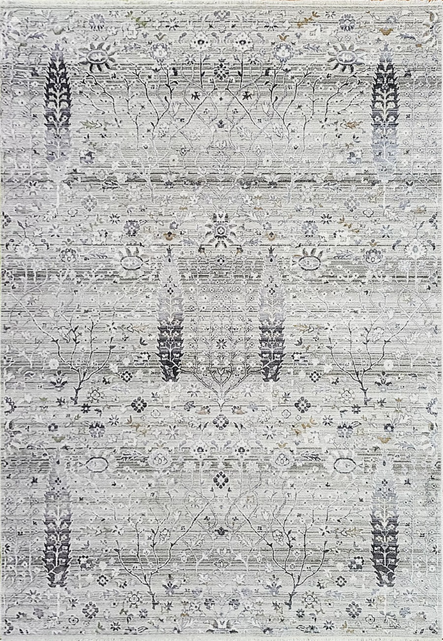 RF284635897 - Dynamic Rugs - REFINE - Taupe Silver Gold 4635-897 - 2.2' x 7.7'