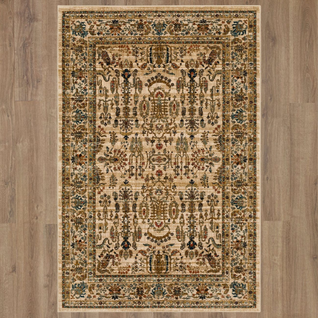 90931-70038-114155 - Karastan - Spice Market - Cassia Cream - 9' 6" X 12' 11"