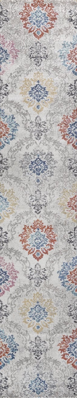 OS10146198199 - Dynamic Rugs - SOMA - Ivory Grey Multi 6198-199 - 9.2' x 12.6'