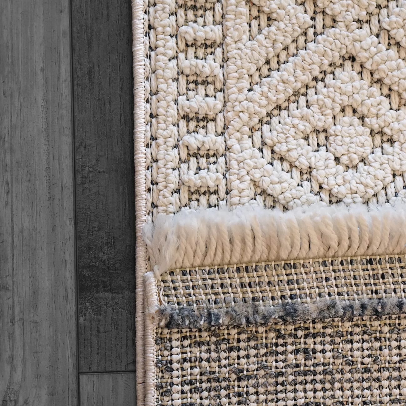 SV583605109 - Dynamic Rugs - SEVILLE - Ivory Soft Grey 3605-109 - 5' x 7'