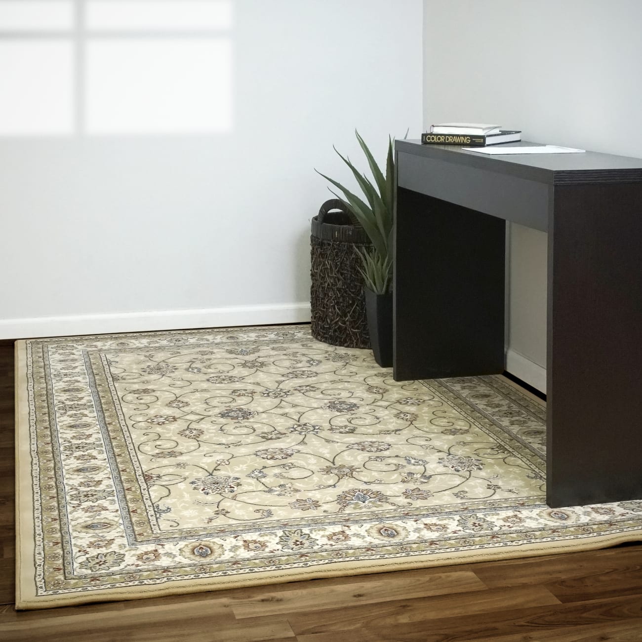 ANCIENT GARDEN - Light Gold Ivory 57120-2464 - Dynamic Rugs - ANCIENT GARDEN - Light Gold Ivory 57120-2464