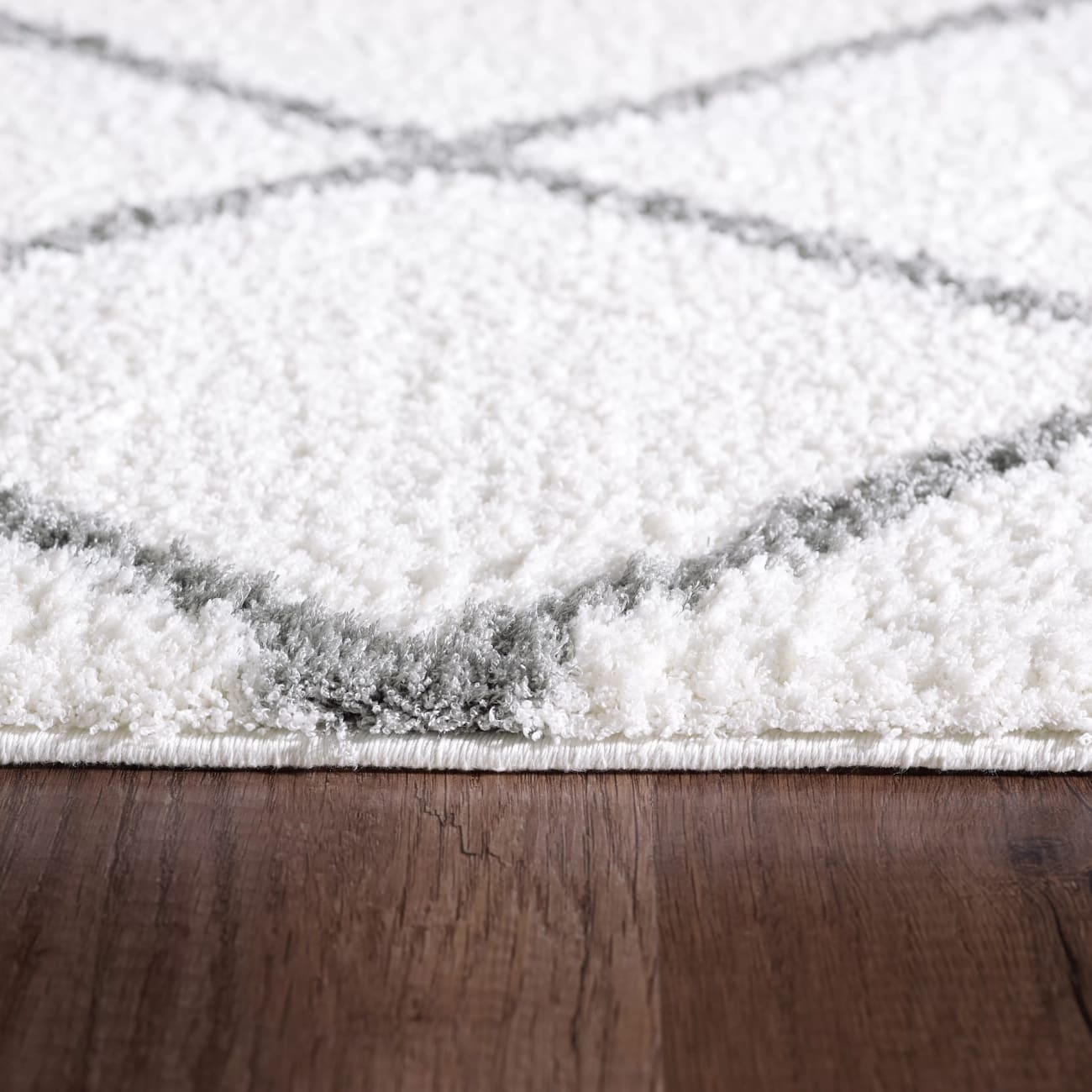 SI7105920110 - Dynamic Rugs - SILKY SHAG - Ivory Silver 5920-110 - 6.7' x 9.6'