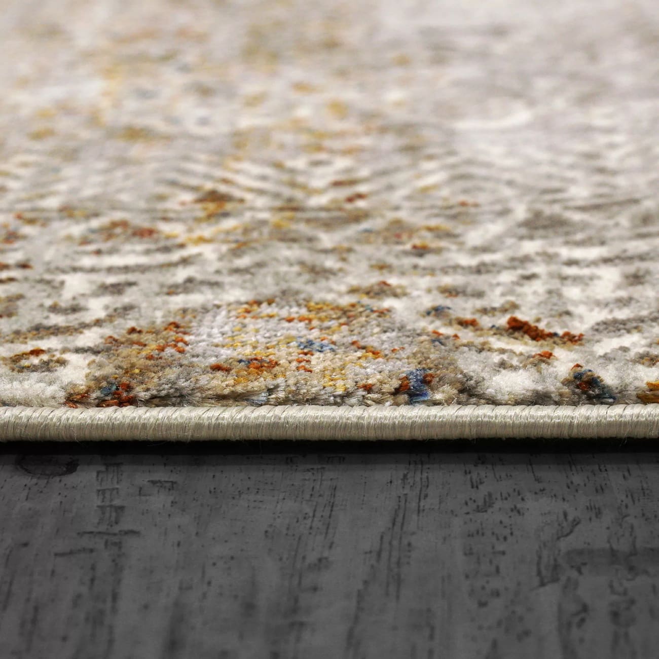 GD691361915 - Dynamic Rugs - GOLD - Grey Ivory Navy 1361-915 - 5.3' x 7.7'
