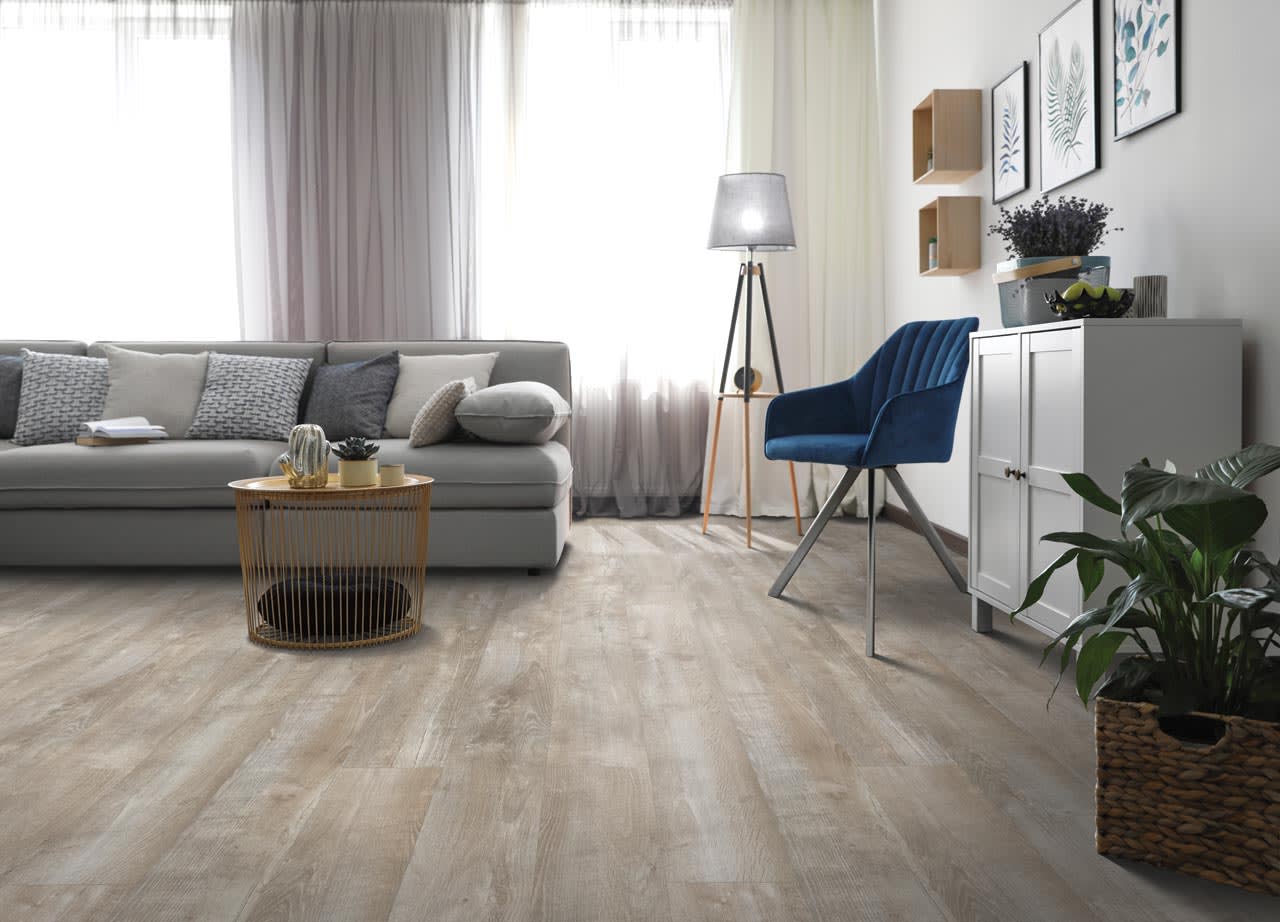 HDS99-930 - Mohawk SolidTech Essentials - Hastings Downs - Stony Oak Beige & Grey