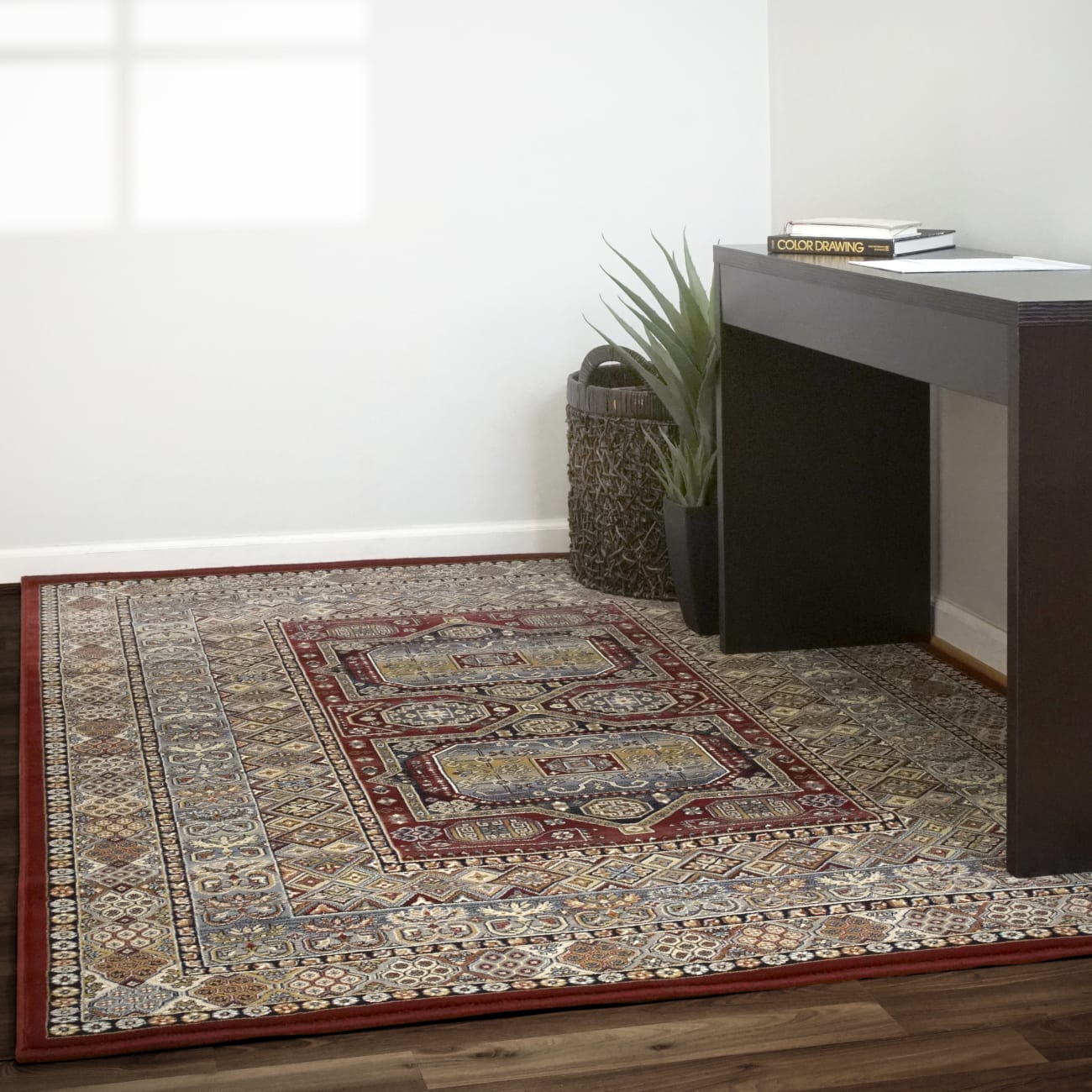 ANCIENT GARDEN - Red 57147-1454 - Dynamic Rugs - ANCIENT GARDEN - Red 57147-1454