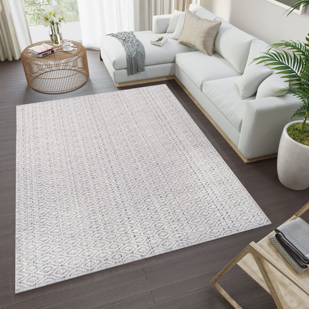 AG9122987109 - Dynamic Rugs - ALLEGRA - Ivory Silver 2987-109 - 8' x 10'