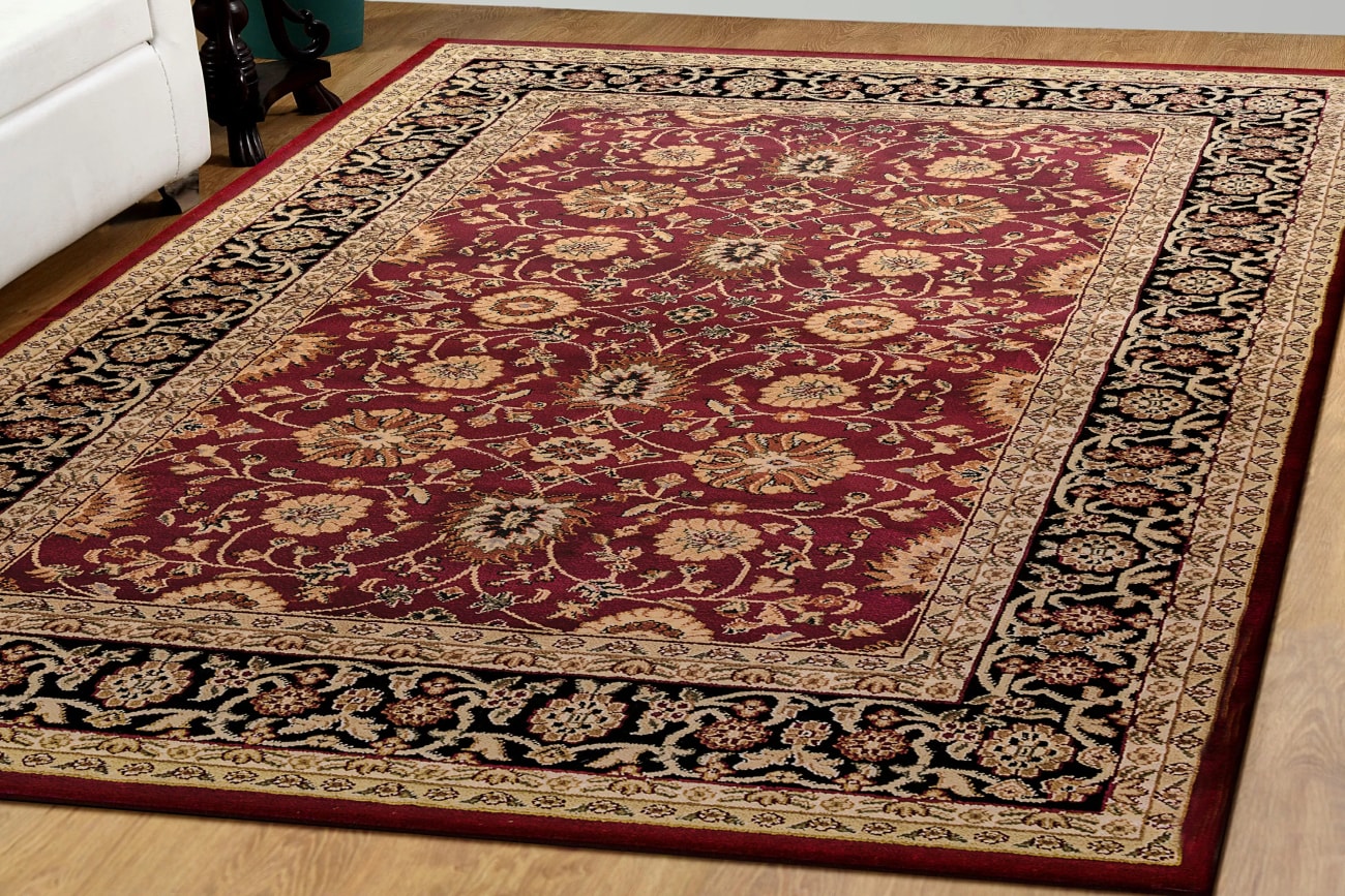 YAZD - Red Black 2803-390 - Dynamic Rugs - YAZD - Red Black 2803-390