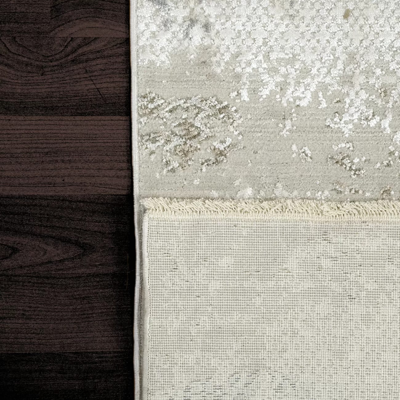 RF464636897 - Dynamic Rugs - REFINE - Taupe Silver Gold 4636-897 - 4' x 5.5'