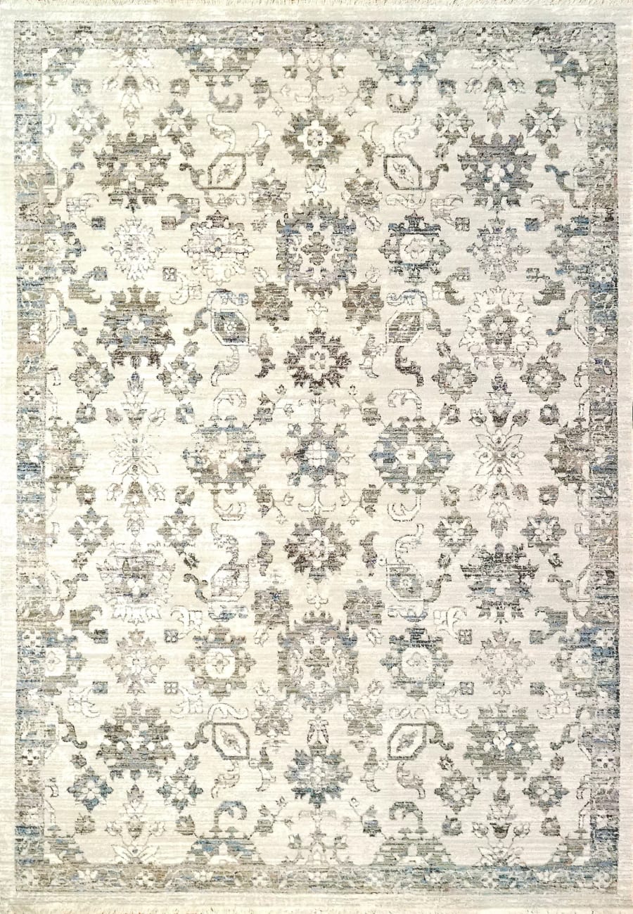 RF7104634895 - Dynamic Rugs - REFINE - Cream Grey Blue 4634-895 - 6.7' x 9.6'