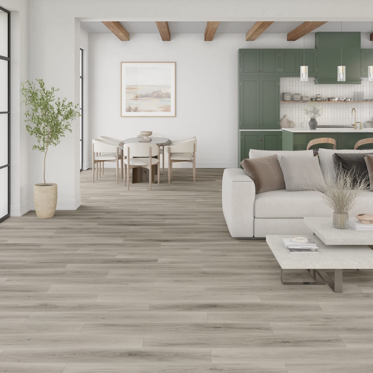 HT42748RC12ML5 - Daltile ProSeries - Halstatt Rigid Click 5.0mm 12 mil  - Cobblestone