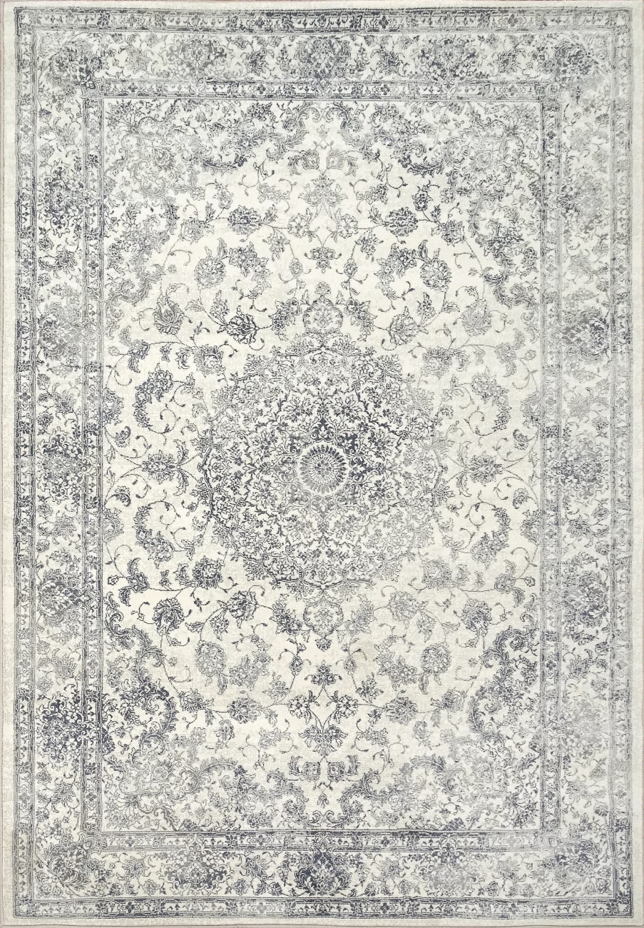 ANCIENT GARDEN - Cream Grey 57126-6666 - Dynamic Rugs - ANCIENT GARDEN - Cream Grey 57126-6666