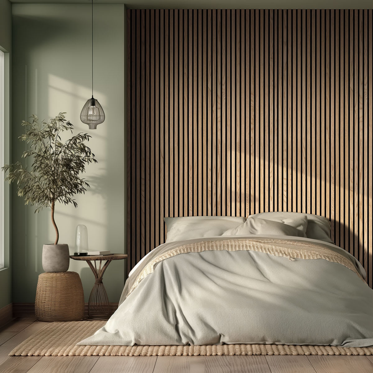 WPNL-ACWFLTNATU9.5X94.5 - MSI - Acoustic Wood Slat - Natural - 9.5 x 94.5