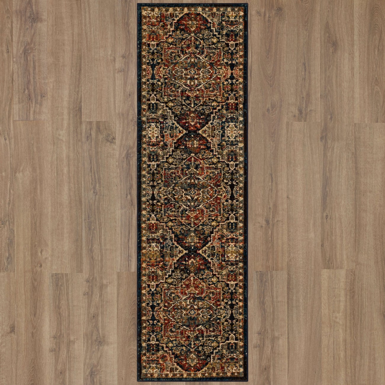 90807-50130-028094 - Karastan - Spice Market - Alcantara Sapphire - 2' 4" X 7' 10"