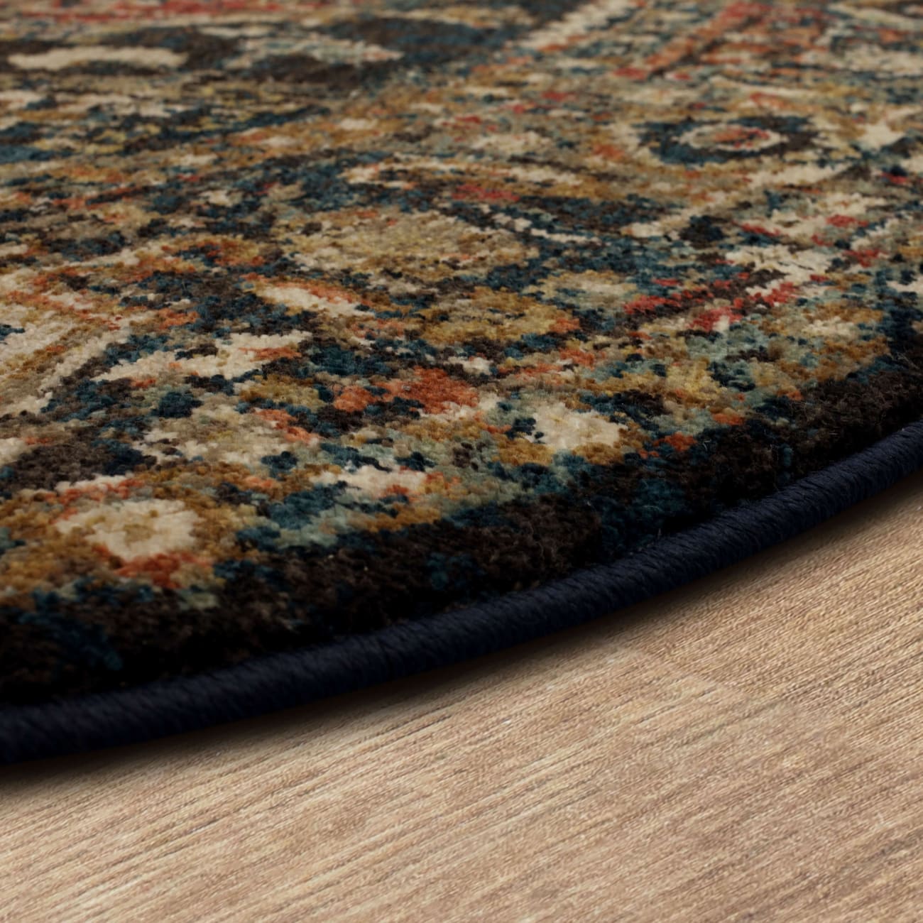 90807-50130-R096 - Karastan - Spice Market - Alcantara Sapphire - 8' ROUND