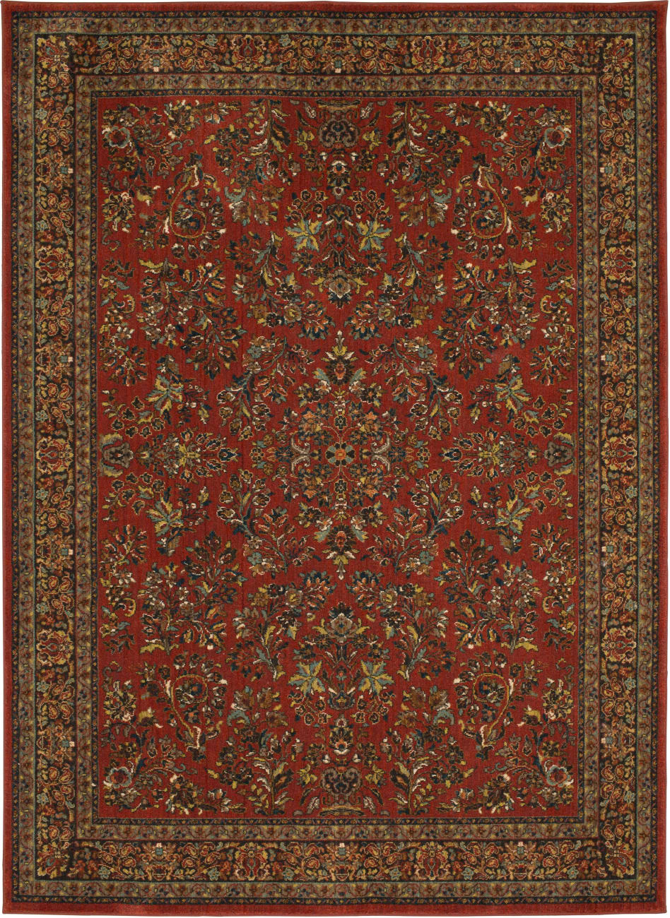 91648-30048-041065 - Karastan - Spice Market - Berdan Garnet - 3' 5" X 5' 5"
