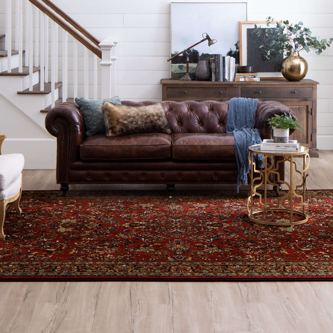 91648-30048-096132 - Karastan - Spice Market - Berdan Garnet - 8' X 11'