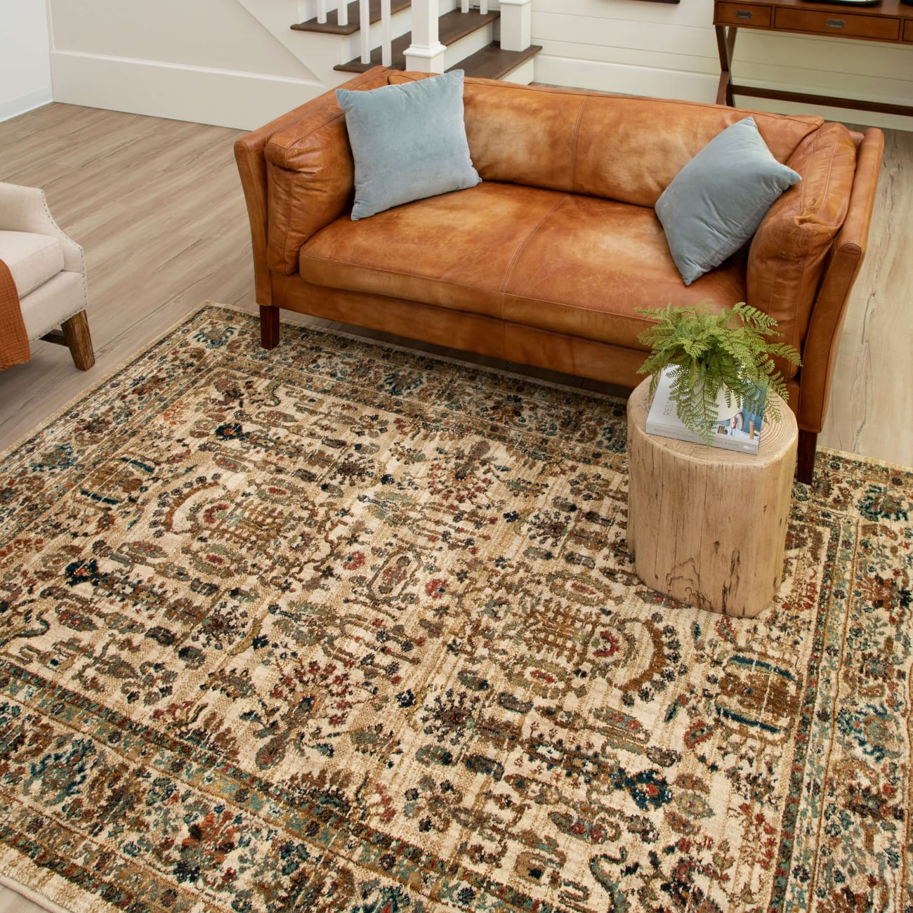 90931-70038-063094 - Karastan - Spice Market - Cassia Cream - 5' 3" X 7' 10"