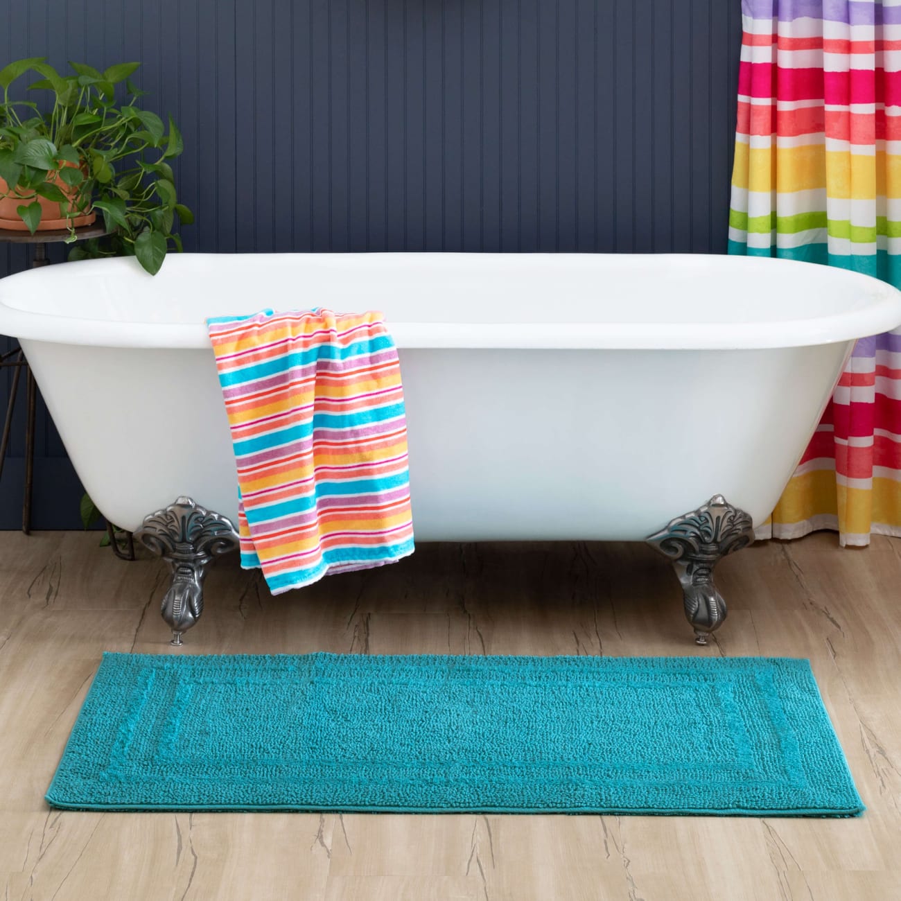 Boardwalk Bath - Cotton Reversible Fiesta Lime N6474-9450 - Mohawk Home - Boardwalk Bath - Cotton Reversible Fiesta Lime N6474