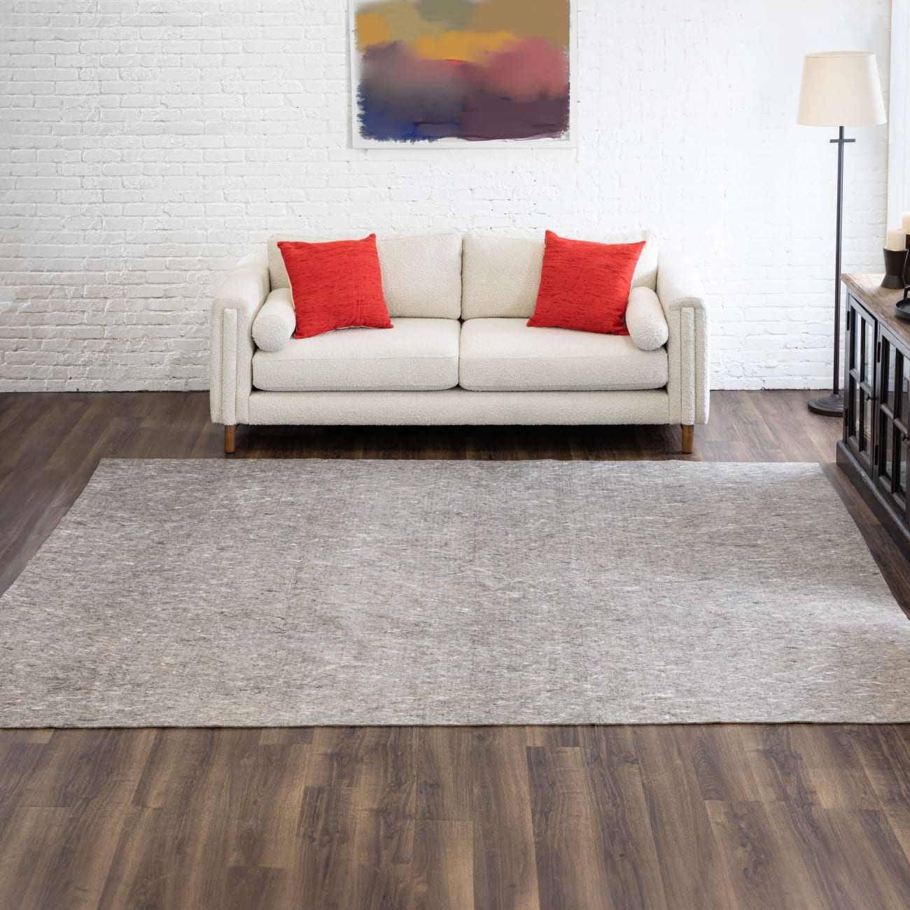 DR002-999-090120 - Mohawk Home - Dual Surface 1/4 Inch Rug Pad - Grey - 7' 6" X 10'