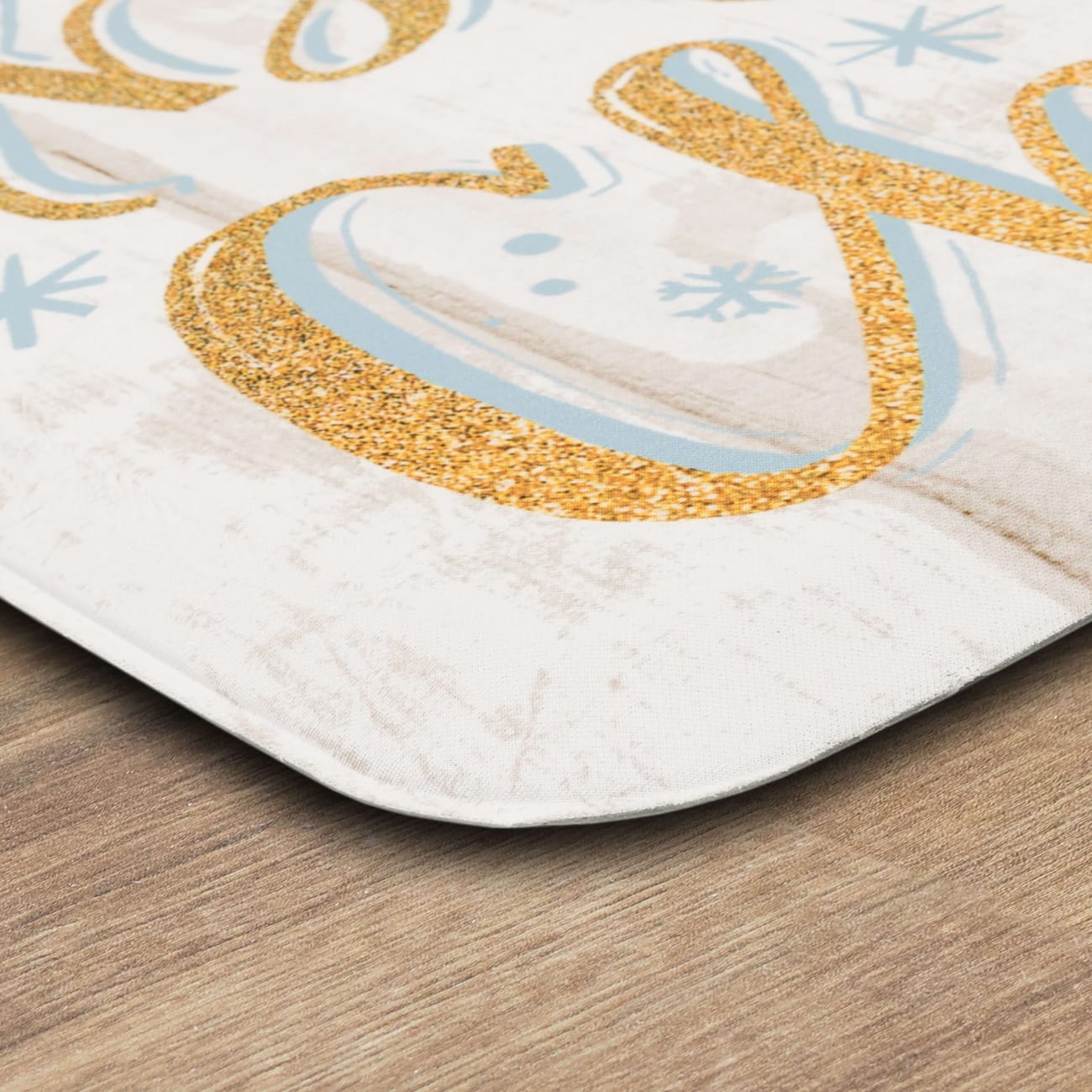 Dri-Pro Deluxe Cushion Mat - Holiday Flakes Teal Teal F003-19433 - Mohawk Home - Dri-Pro Deluxe Cushion Mat - Holiday Flakes Teal Teal F003