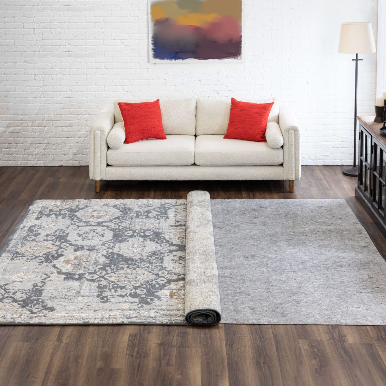 DR011-999-072108 - Mohawk Home - Pet Friendly Rug Pad - Grey - 6' X 9'