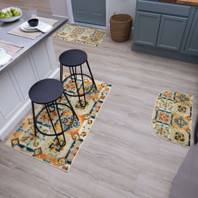 Prismatic - Sunflower Garden Black ZW204-A402 - Mohawk Home - Prismatic - Sunflower Garden Black ZW204