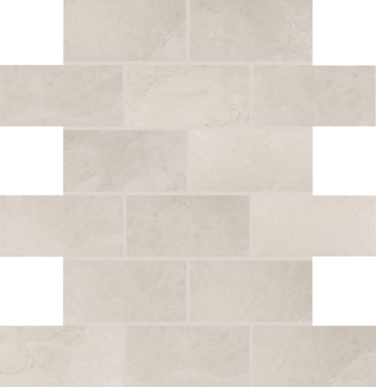 AQ0124BJMS1P2 - Daltile Core Fundamentals - Advantage Floor Tile - Portrait 2 x 4 Brick Joint Mosaic