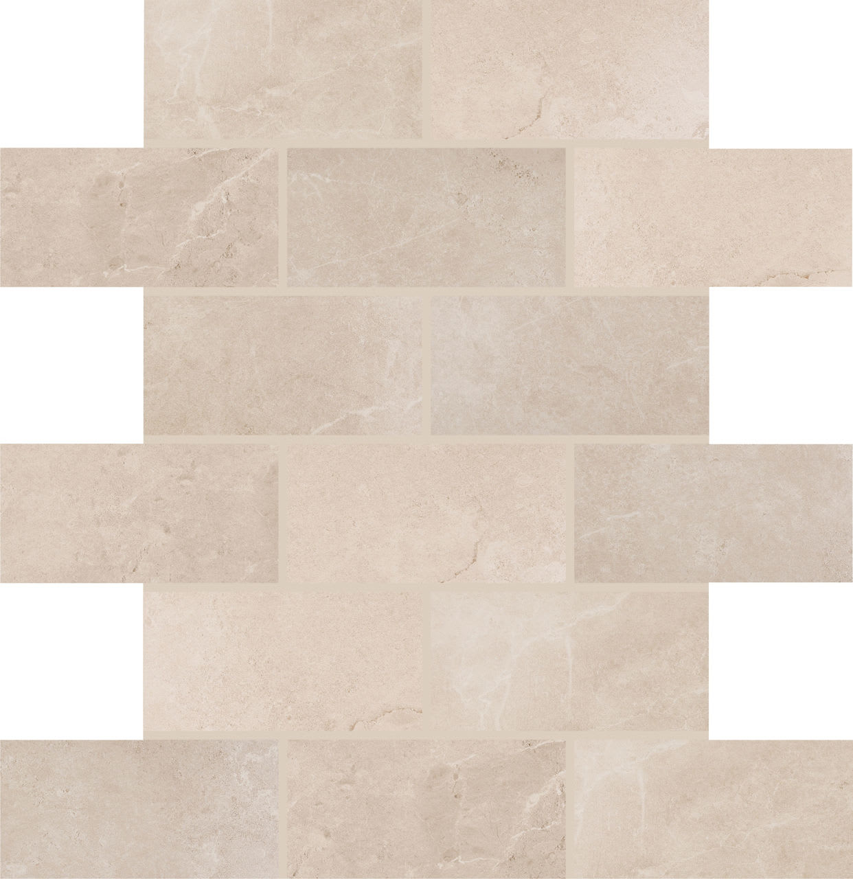 AQ0224BJMS1P2 - Daltile Core Fundamentals - Advantage Floor Tile - Mural 2 x 4 Brick Joint Mosaic