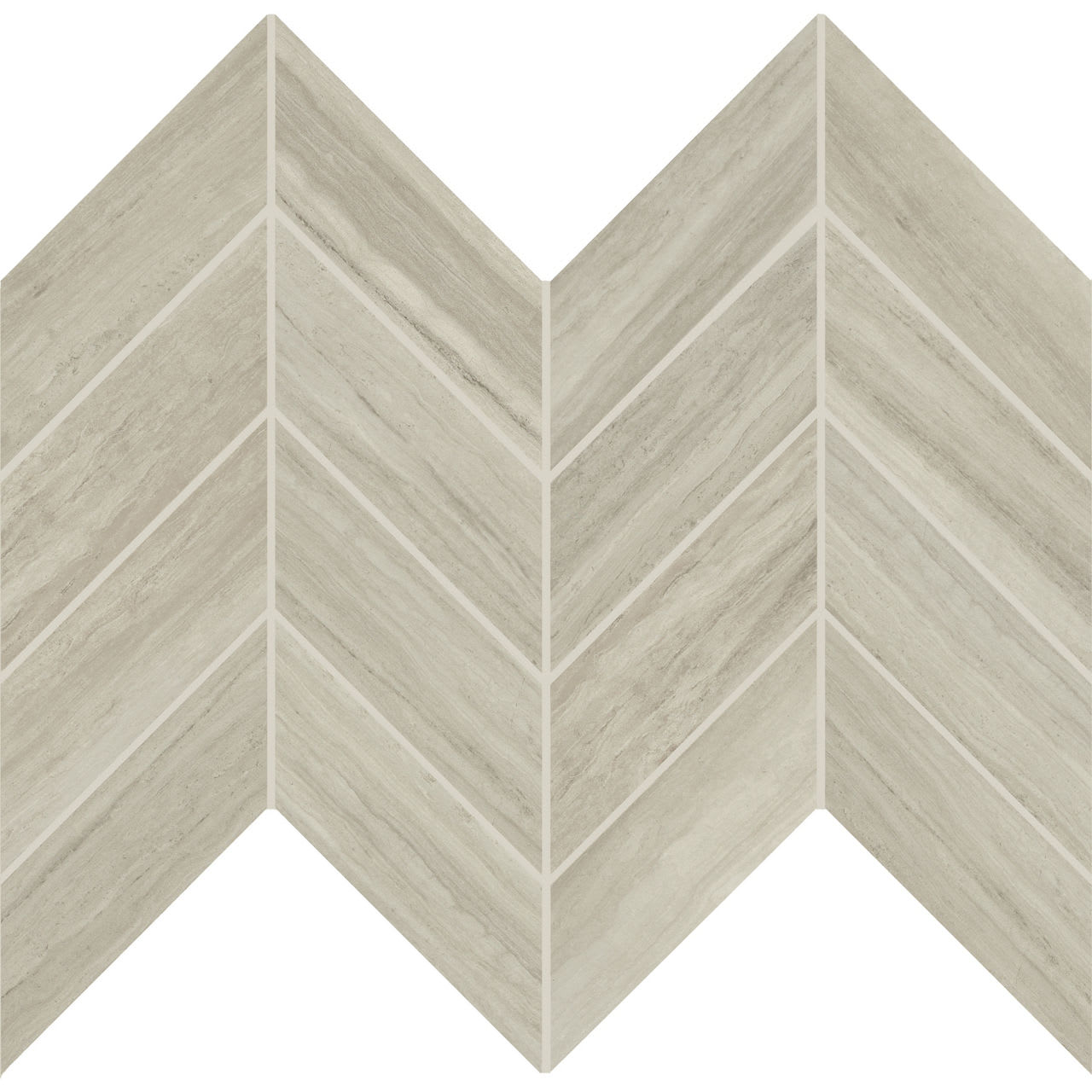 AR0925CHEVMS1L2 - Daltile - Articulo - Column Grey - 2 x 5 - Chevron Mosaic - Polished