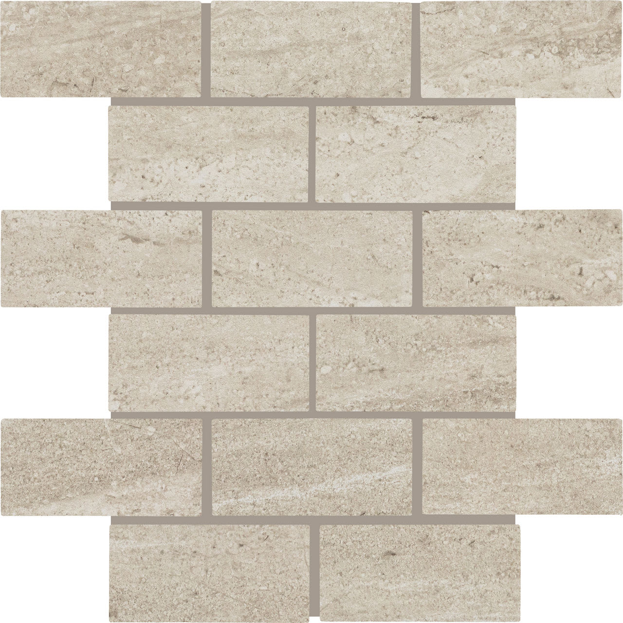 LS4124BJMSMT - Daltile Core Fundamentals - Advantage Floor Tile - Distressed 2 x 4 Brick Joint Mosaic
